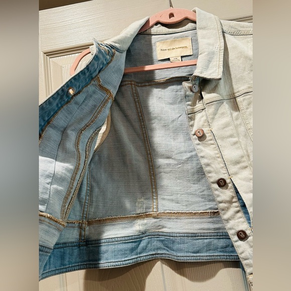 ANTHROPOLOGIE PILCRO & THE LETTER PRESS DENIM VEST LIGHT WASH SIZE M - Picture 8 of 8